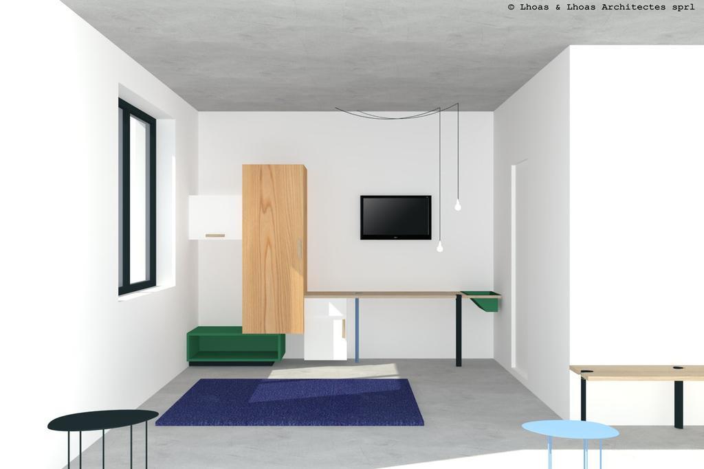 Hotel Belvue Sint-Jans-Molenbeek Oda fotoğraf